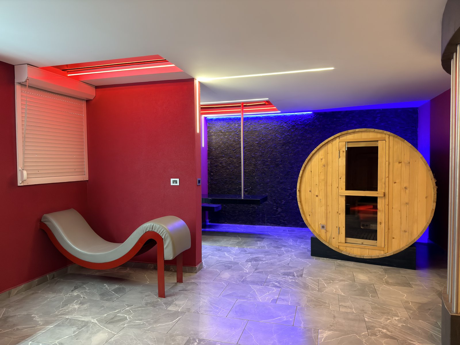 Sauna de barril y baño de vapor, Red Garden Hotel CDMX