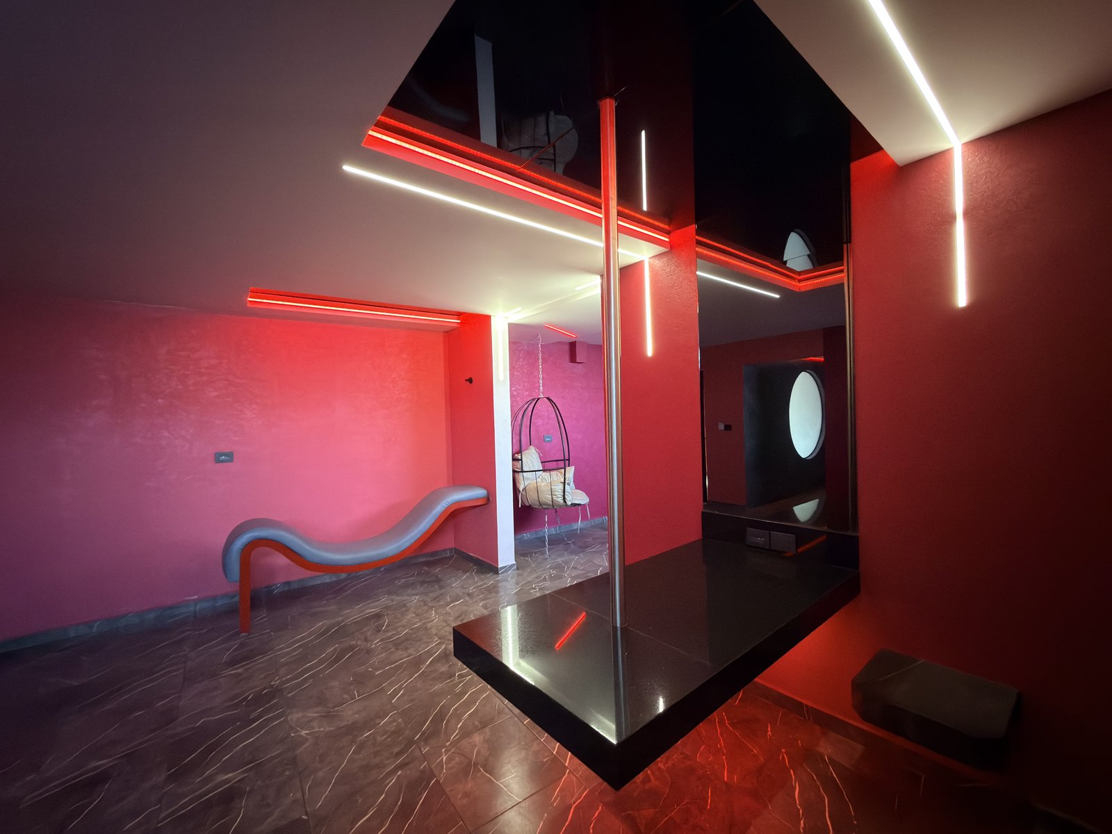 Área de estar de Habitación Suite en Red Garden Hotel CDMX