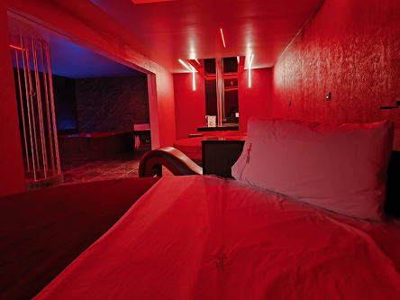 Interior del Red Garden Hotel, Coyoacán CDMX